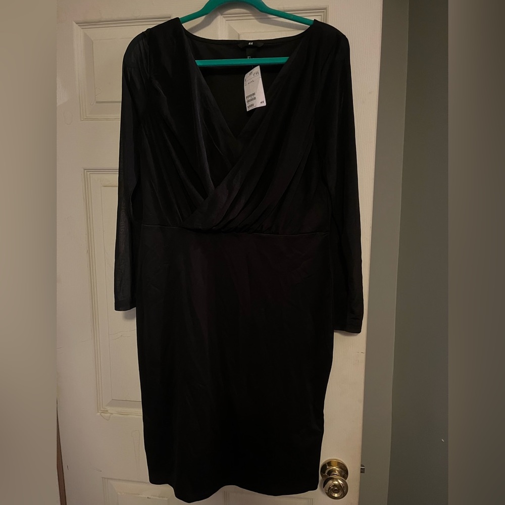 H & M faux wrap dress